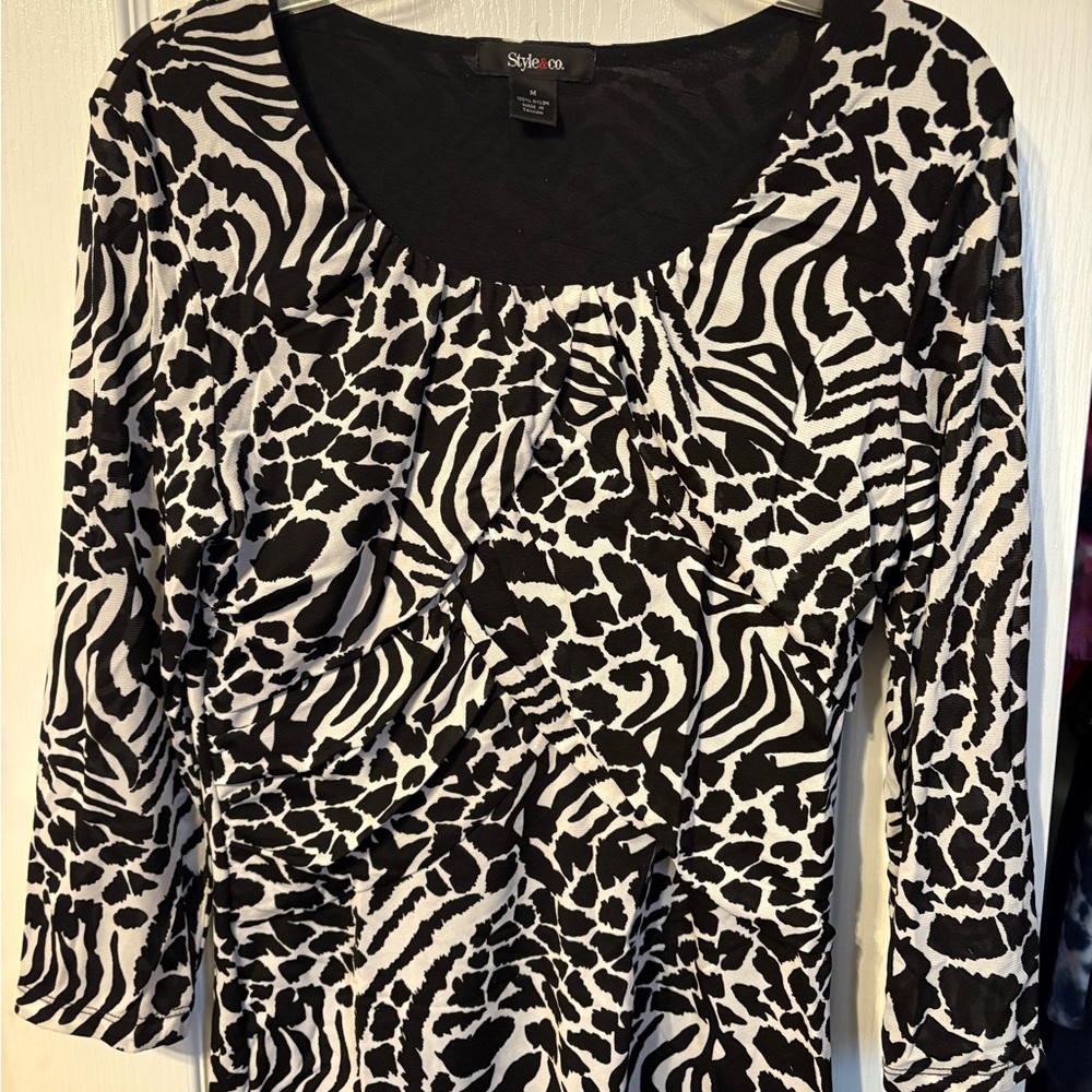 Style & Co. Classic Black Nylon Top